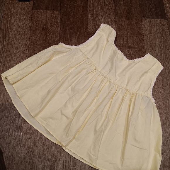 Y2k Sunny Yellow Sleeveless Women's Tank Top Sz L - Picture 5 of 5